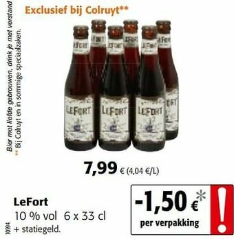 Colruyt Lefort aanbieding