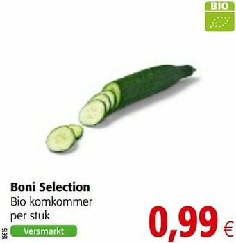 Colruyt Boni selection bio komkommer aanbieding