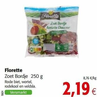 Colruyt Florette zoet bordje aanbieding