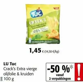 Colruyt Lu tuc crack`s extra vierge olijfolie + kruiden aanbieding