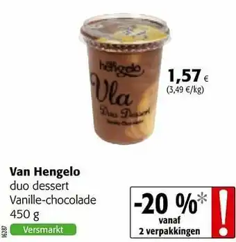 Van hengelo duo dessert vanille-chocolade