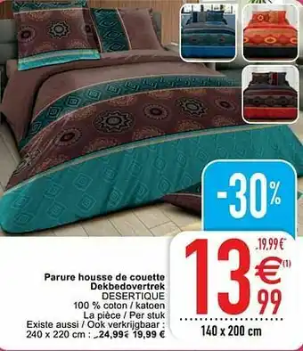 Cora Parure housse de couette dekbedovertrek desertique aanbieding