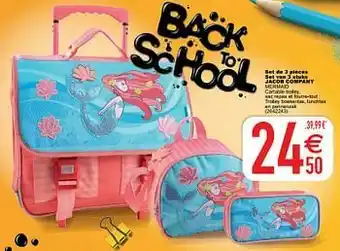 Cora Set de 3 pièces set van 3 stuks jacob company mermaid aanbieding