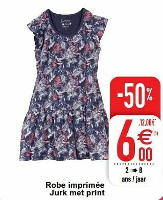 Cora Robe imprimée jurk met print aanbieding