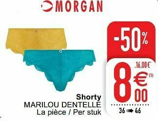 Cora Shorty marilou dentelle aanbieding
