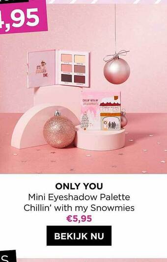 ICI PARIS XL Only you mini eyeshadow palette aanbieding