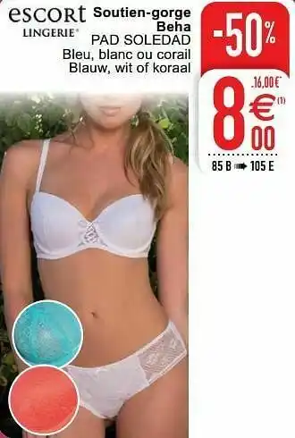 Cora Soutien-gorge beha pad soledad aanbieding