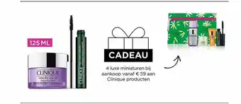 Cadeau 4 luxe miniaturen clinique
