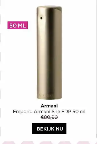 ICI PARIS XL Armani emporio armani she edp aanbieding