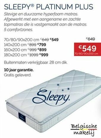 Sleepy platinum plus