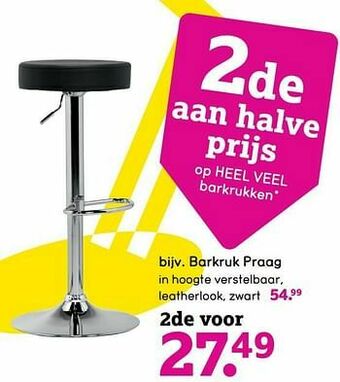 Leen Bakker Barkruk praag aanbieding