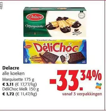 Colruyt Delacre koeken aanbieding