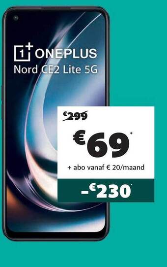 Base Oneplus nord ce2 lite 5g aanbieding