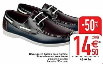 Chaussures bateau pour homme bootschoenen voor heren