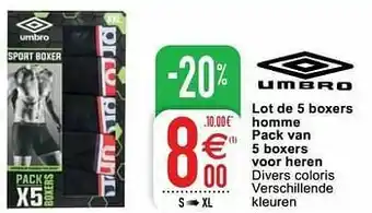 Lot de 5 boxers homme pack van 5 boxers voor heren