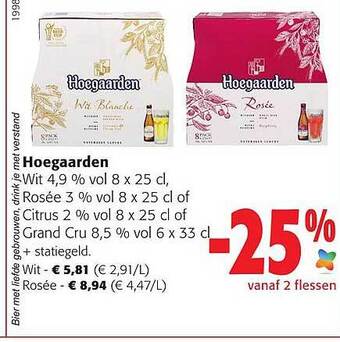 Colruyt Hoegaarden aanbieding