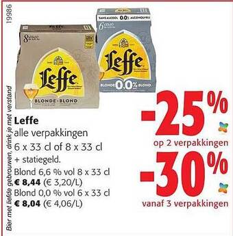 Colruyt Leffe blond aanbieding
