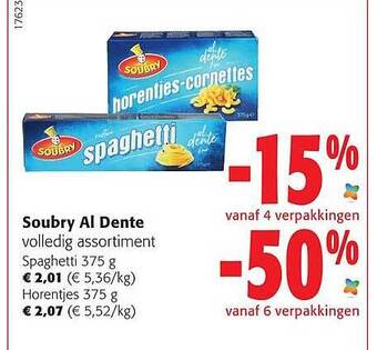 Colruyt Soubry al dente aanbieding