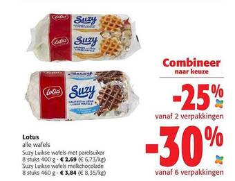 Colruyt Lotus wafels aanbieding