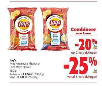 Colruyt Lay's fries andalouse flavour of fries mayo flavour aanbieding