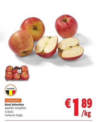 Colruyt Boni selection appelen coryphee aanbieding