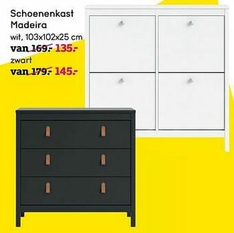 Leen Bakker Schoenenkast madeira aanbieding