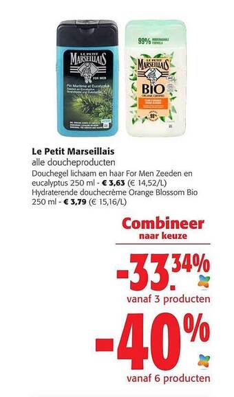 Colruyt Le petit marseillais doucheproducten aanbieding