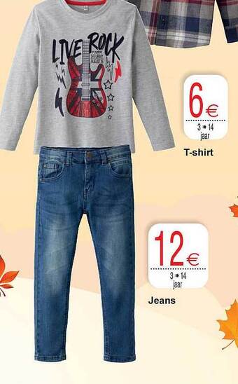 Cora Tshirt, jeans aanbieding