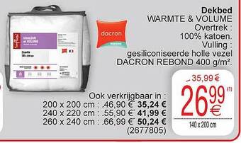 Cora Dekbed aanbieding