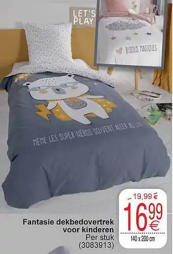 Cora Fantasie dekbedovertrek voor kinderen aanbieding
