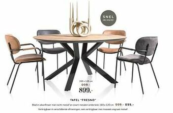 Xooon Tafel fresno aanbieding