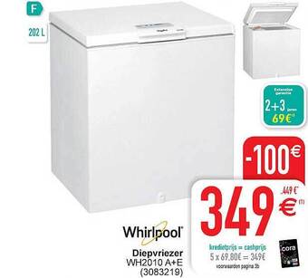 Cora Whirlpool diepvriezer aanbieding
