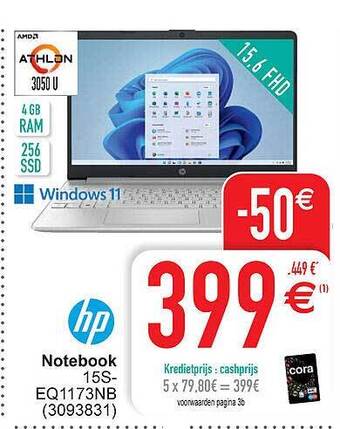 Cora Hp notebook aanbieding