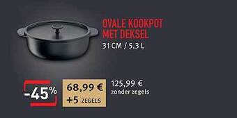 Cora Ovale kookpot met deksel aanbieding