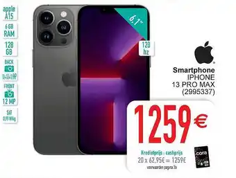 Cora Smartphone iphone 13 pro max aanbieding