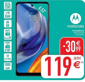 Cora Motorola smartphone moto e32 aanbieding