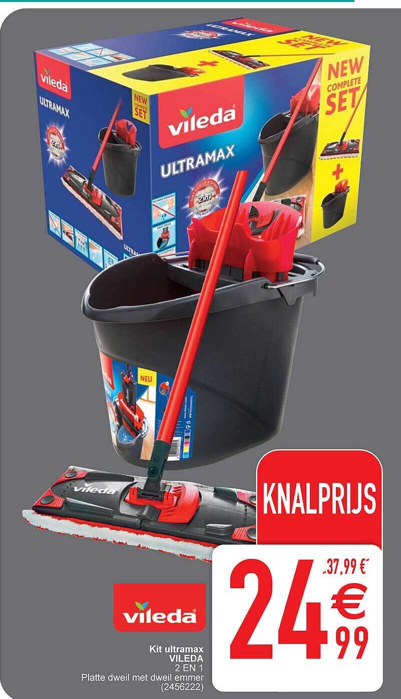 Vileda kit ultramax 2 en 1 promotie bij Cora