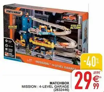 Cora Matchbox mission 4-level garage aanbieding
