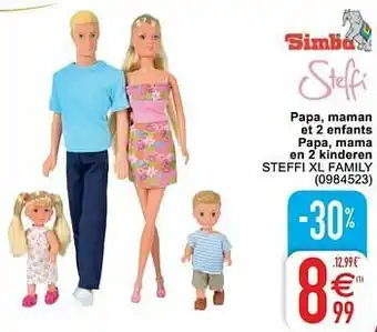 Papa, maman et 2 enfants papa, mama en 2 kinderen steffi xl family