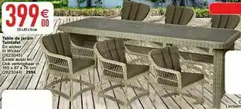 Cora Table de jardin tuintafel aanbieding