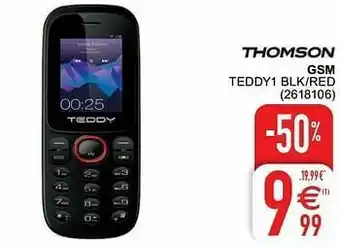 Cora Thomson gsm teddy1 blk-red aanbieding