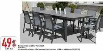 Cora Fauteuil de jardin - tuinstoel pivoine aanbieding