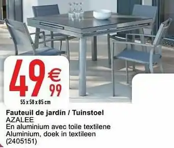Cora Fauteuil de jardin - tuinstoel azalee aanbieding