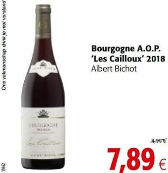 Colruyt Bourgogne a.o.p. les cailloux 2018 albert bichot aanbieding