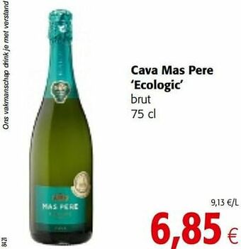 Colruyt Cava mas pere ecologic brut aanbieding