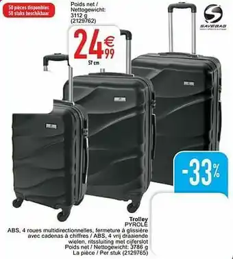 Cora Trolley pyrole abs aanbieding