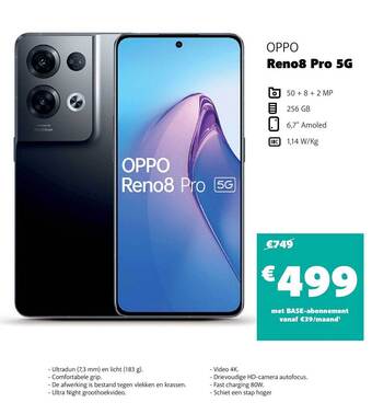 Base Oppo reno8 pro 5g aanbieding