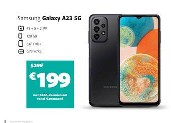 Base Samsung galaxy a23 5g aanbieding