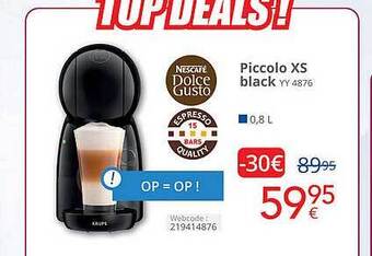 Eldi Piccolo xs black aanbieding