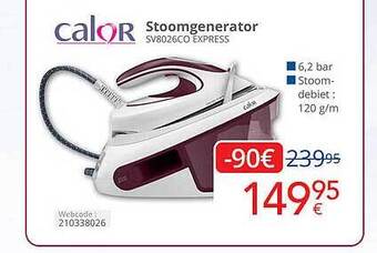 Eldi Calor stoomgenerator aanbieding